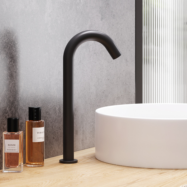 Смеситель для раковины с сенсором Damixa Scandinavian Pure черный матовый