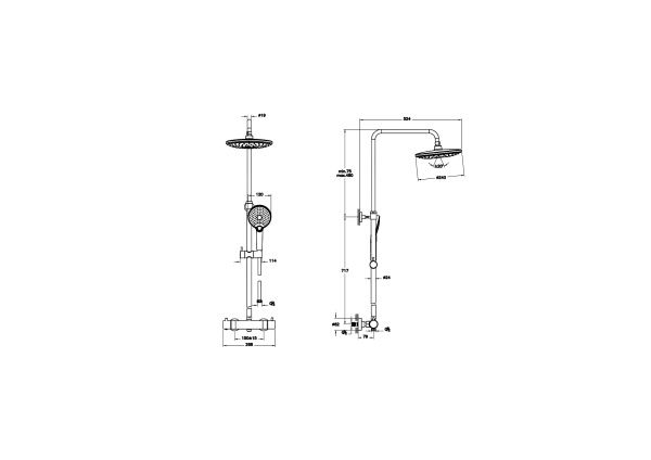 Душевая колонна VitrA Aquaheat A4720526EXP медь Душевая колонна VitrA Aquaheat A4720526EXP медь