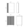 Шкаф зеркальный Comforty Лима 60 см 00-00019425 антрацит