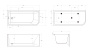 Ванна акриловая BelBagno 150x75 L BB712-1500-730-L