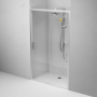 Дверь душевая в нишу раздвижная 120 см  AM.PM Gem W90G-120-1-195MT профиль хром матовый стекло прозрачное Дверь душевая в нишу раздвижная 120 см  AM.PM Gem W90G-120-1-195MT профиль хром матовый стекло прозрачное