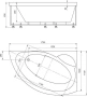 Ванна акриловая асимметричная с каркасом и экраном 170x110 AQUATEK Аякс-2 правый AYK170-0000089 Ванна акриловая асимметричная с каркасом и экраном 170x110 AQUATEK Аякс-2 правый AYK170-0000089