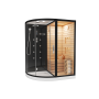 Сауна с душевой 180х110 Cerutti SPA LUGANO Nero-R Black Сауна с душевой 180х110 Cerutti SPA LUGANO Nero-R Black