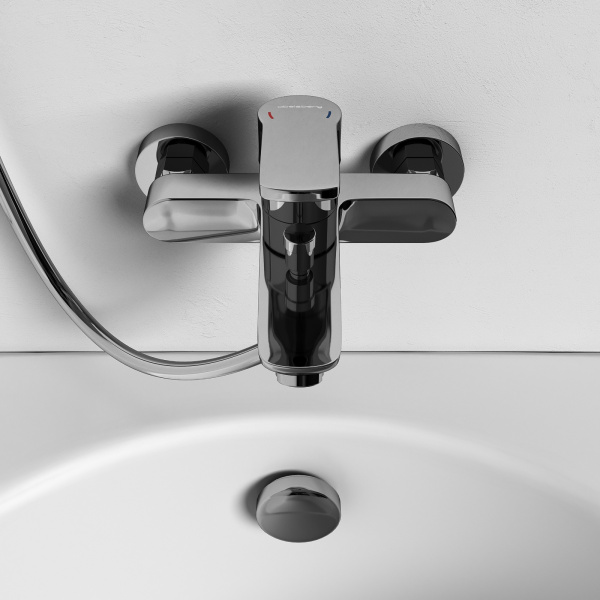 Смеситель для ванны Abelsberg Lineara UNF25747CH хром глянцевый