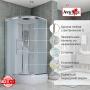 Душевая кабина AvaCan 100x100 EM3010 профиль хром