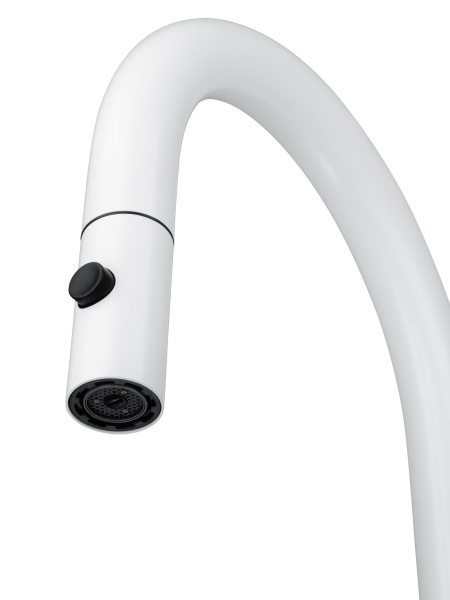 Смеситель для кухонной мойки Wonzon & Woghand WW-A21252-MW белый матовый