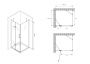 Душевой уголок 90x100 ABBER Zart AG08090-S101 профиль хром стекло прозрачное Душевой уголок 90x100 ABBER Zart AG08090-S101 профиль хром стекло прозрачное