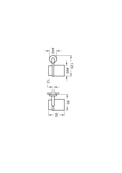Подстаканник для зубных щеток  VitrA Minimax s A44780 хром Подстаканник для зубных щеток  VitrA Minimax s A44780 хром