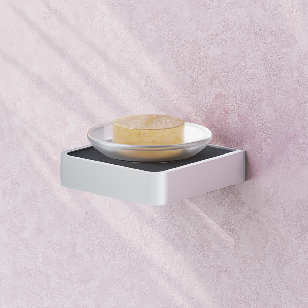 Мыльница Damixa Jupiter DA7734200 черная глянцевая