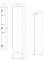 Зеркальный пенал с полочками и LED подсветкой Континент Lorenzo 40x160 Зеркальный пенал с полочками и LED подсветкой Континент Lorenzo 40x160