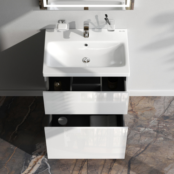 Тумба под раковину Am.Pm Gem 60 см M90FSX06022WG32 напольная белая