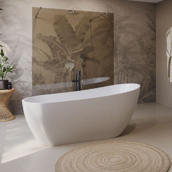 Акриловая ванна отдельнотоящая 170x80 см BelBagno  BB704-1700-800-K белый Акриловая ванна отдельнотоящая 170x80 см BelBagno  BB704-1700-800-K белый