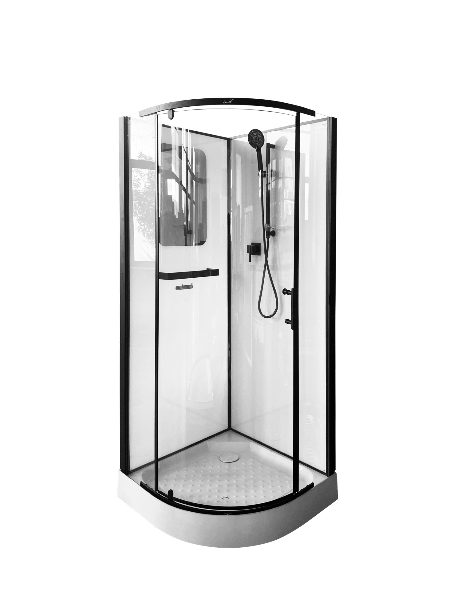 Душевая кабина Ceruttispa 90x205 KORRA90B профиль черный