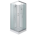 Душевая кабина с полкой 90x90 Niagara Classic NG-1101-14BK низкий поддон стекло матовое Душевая кабина с полкой 90x90 Niagara Classic NG-1101-14BK низкий поддон стекло матовое