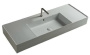 Керамическая раковина 120x46 см Cezares TWENTY TW13011 белый Керамическая раковина 120x46 см Cezares TWENTY TW13011 белый