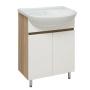 Тумба под раковину Runo Лада 50 см 00-00004575 напольная белая