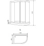 Душевая кабина 120x80 TIMO Ilma 902 L Душевая кабина 120x80 TIMO Ilma 902 L
