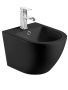 Биде подвесное 37х32,5х49,5 см AQUAme AQM2102MB черное матовое