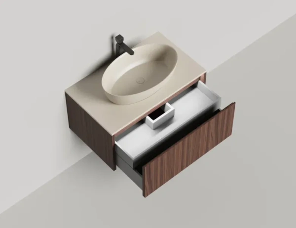 Тумба под раковину Salini Domino 80 см 27D208 подвесная любой RAL