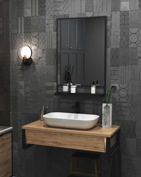 Зеркало 1Marka GRUNGE LOFT 60П Ц0000007990 Зеркало 1Marka GRUNGE LOFT 60П Ц0000007990