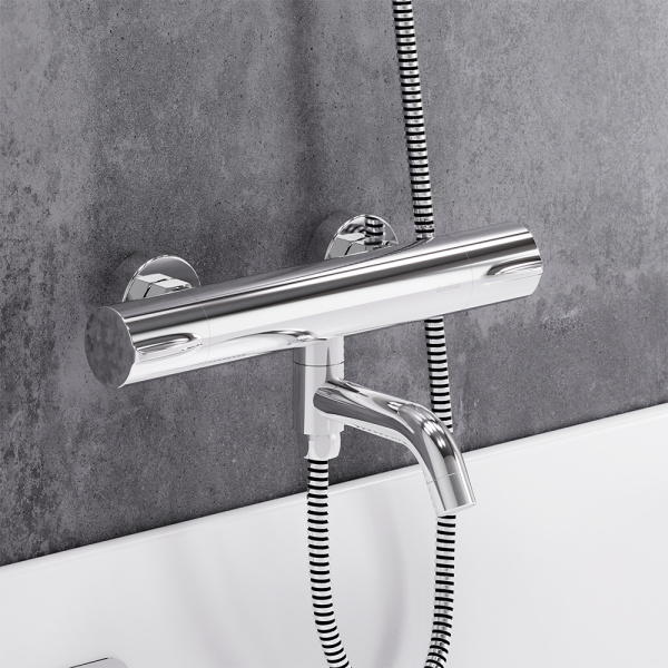 Смеситель для ванны с термостатом Damixa Scandinavian Pure 363000000 хром глянцевый