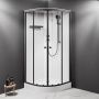 Душевая кабина 90x90 AM.PM X-Joy W94C-401-090BT стекло прозрачное профиль черный матовый Душевая кабина 90x90 AM.PM X-Joy W94C-401-090BT стекло прозрачное профиль черный матовый