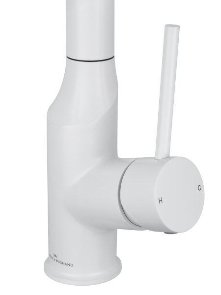 Смеситель для кухонной мойки Wonzon & Woghand WW-A21252-MW белый матовый