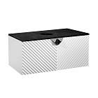 Тумба под раковину Runo Андорра 85 см 00-00002018 подвесная белая