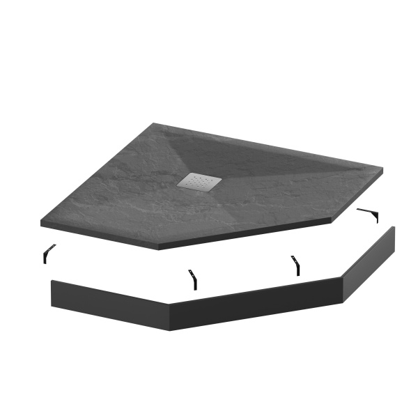 Поддон Grossman Strong GR-S2100100D трапеция графит (100*100*2,5) Поддон Grossman Strong GR-S2100100D трапеция графит (100*100*2,5)