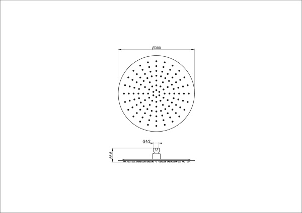 Верхний душ Wonzon & Woghand WW-88DP04-BG золото брашированный