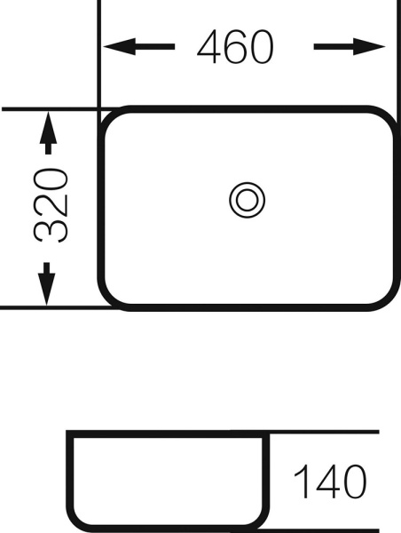 Раковина GROSSMAN GR-4041BW накладная черная матовая Раковина GROSSMAN GR-4041BW накладная черная матовая