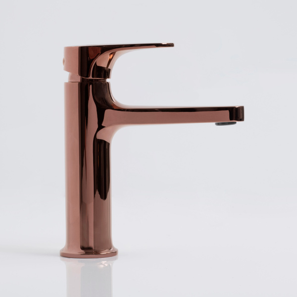 Смеситель для раковины WasserKRAFT Asphe 7703 розовое золото глянцевый