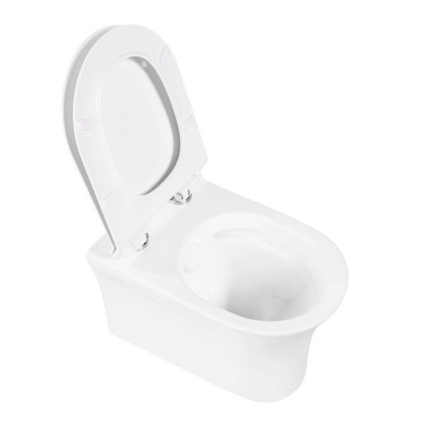 Унитаз подвесной безободковый  BelBagno ANCONA BB1224CHR-SM Унитаз подвесной безободковый  BelBagno ANCONA BB1224CHR-SM