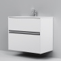 Тумба под раковину Am.Pm Sense 80 см M7BFUX0802WG подвесная белая