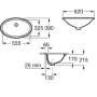 Раковина Roca Grand Berna 62х39 327899000 Раковина Roca Grand Berna 62х39 327899000