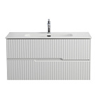 Тумба под раковину Cezares Duet-N 100 см DUET-N-1000-2C-SO-BL подвесная bianco lucido