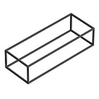 Консоль Cezares Cadro 120 см CADRO-120-46-30-1C-SO-MET-ST под раковину подвесная