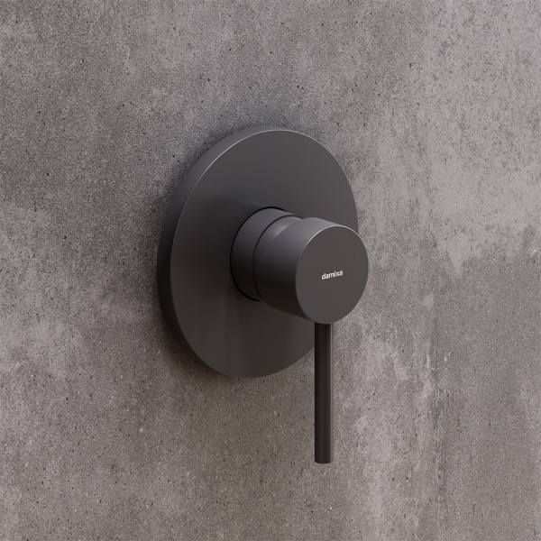 Встраиваемый смеситель Damixa Scandinavian Pure 367500300 черный матовый