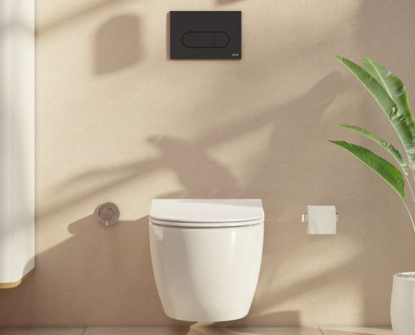 Комплект инсталляция и кнопка хром VitrA