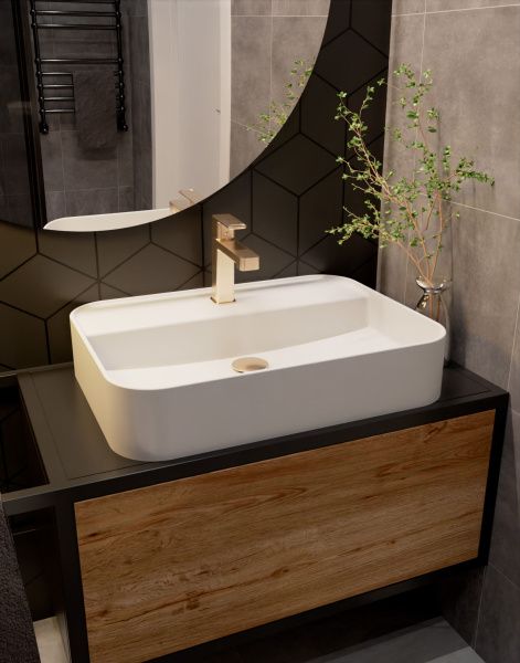 Смеситель AQUAme Parma AQM6610BG шлифованное золото Смеситель AQUAme Parma AQM6610BG шлифованное золото