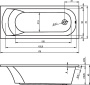 Ванна акриловая RIHO DUA FS 180x86 WHITE BD0100500000000 Ванна акриловая RIHO DUA FS 180x86 WHITE BD0100500000000