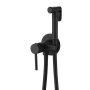 Смеситель с гигиеническим душем ABBER Wasser Kreis AF8125B черный матовый Смеситель с гигиеническим душем ABBER Wasser Kreis AF8125B черный матовый