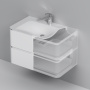 Тумба под раковину Am.Pm Sensation 80 см M30FHX0802WG подвесная белая