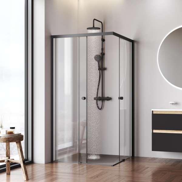 Душевой уголок AM.PM X-Joy 100x190x100 W94G-403-100100-BT1K профиль черный