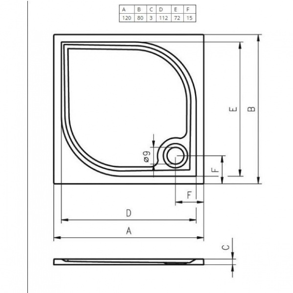 Душевой поддон из литьевого мрамора RIHO Kolping DB33 120x80 белый и сифон DB3300500000000 Душевой поддон из литьевого мрамора RIHO Kolping DB33 120x80 белый и сифон DB3300500000000