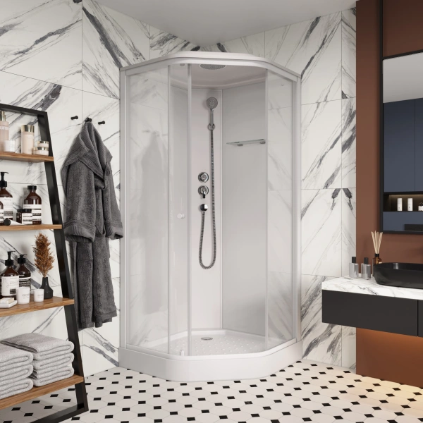 Душевая кабина Parly Penta P91B профиль черный