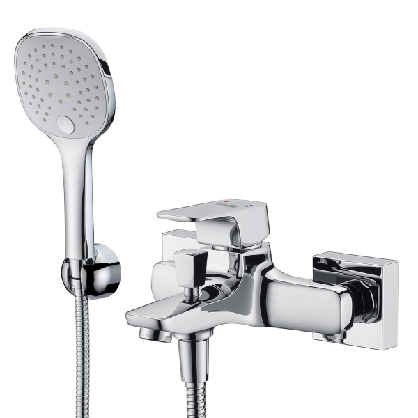 Смеситель для ванны с душевым гарнитуром WasserKRAFT Salm 2701 хром глянцевый
