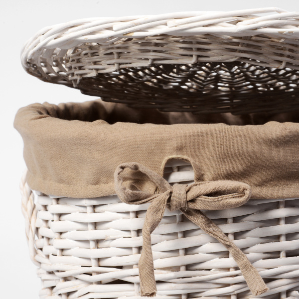 Корзина для белья WasserKRAFT Aller WB-106-S белая