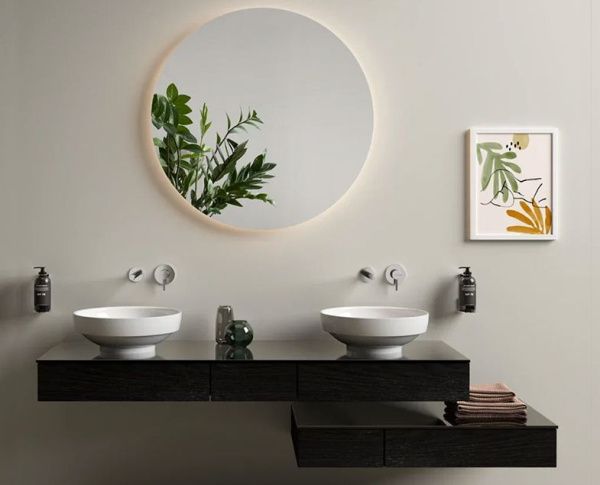 Столешница стеклянная без отверстия 91x48 см VitrA Origin 65761 Столешница стеклянная без отверстия 91x48 см VitrA Origin 65761