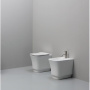 Безободковый унитаз  White Ceramic Idea W1000105 черный матовый Безободковый унитаз  White Ceramic Idea W1000105 черный матовый
